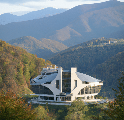 Outside of North Carolina casino in the mountains